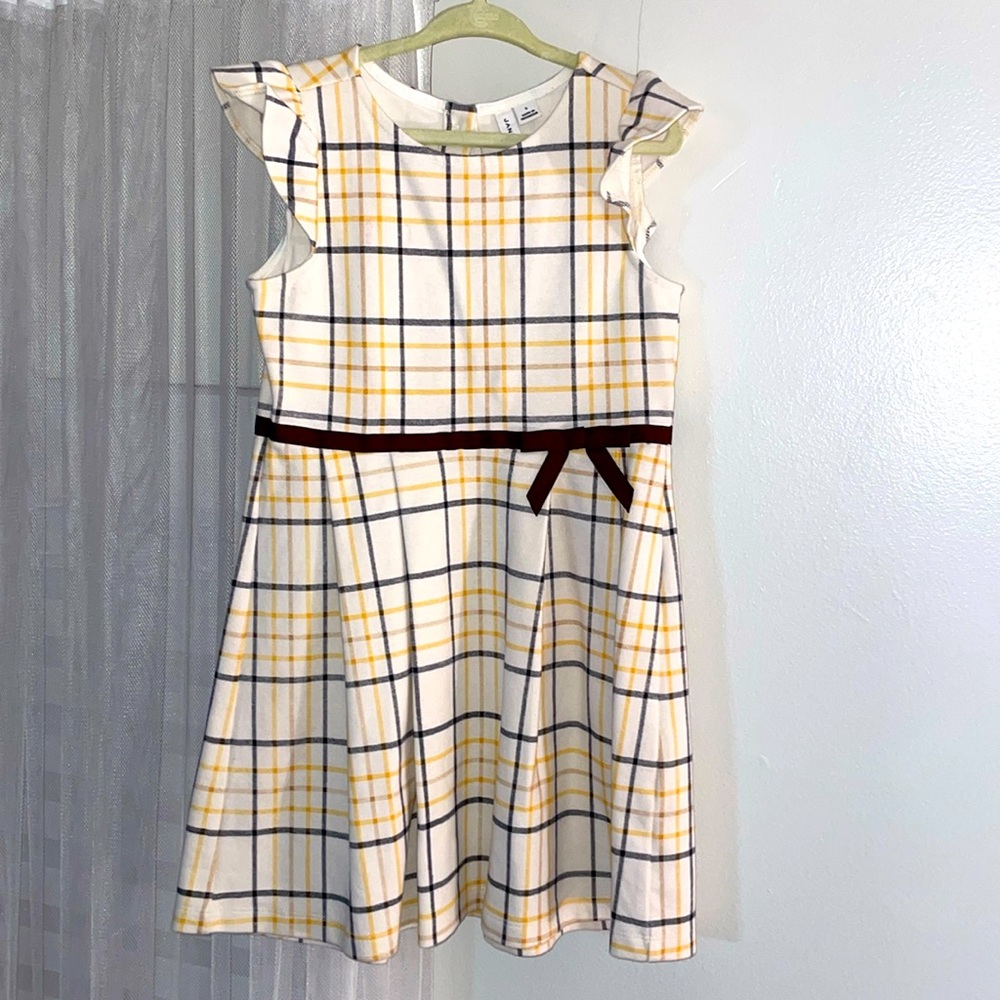 Plaid dress cotton size 5 nwot